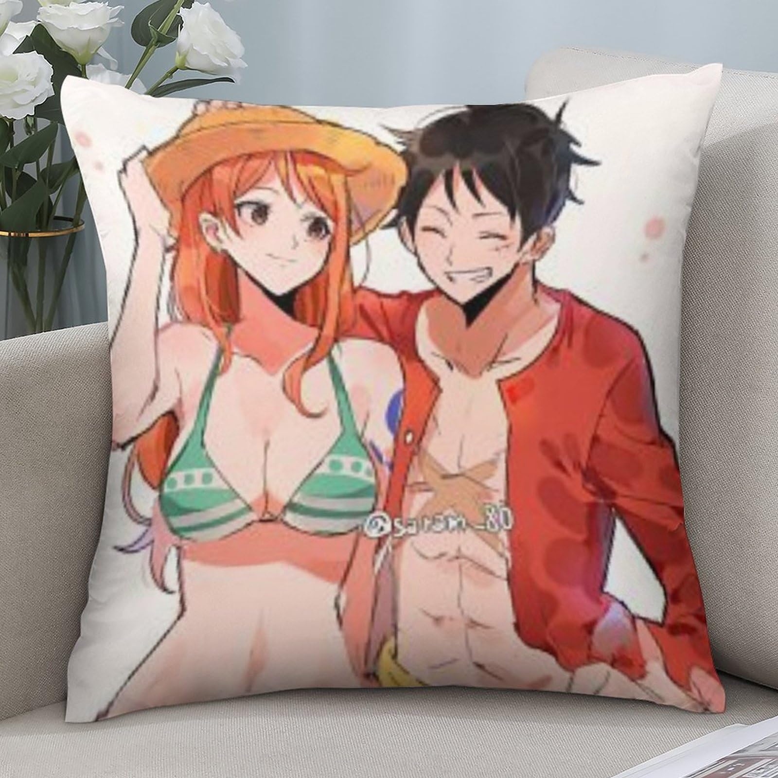 Amazon｜ワンピース ナミ (9) 抱き枕カバー クッションカバー 人気